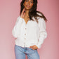 Brunette The Label Heart Button Mohair Cardigan