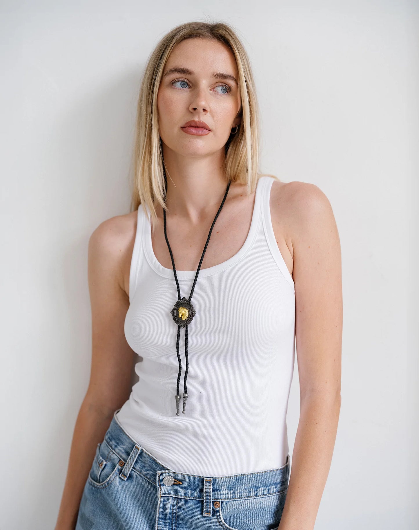 Brunette The Label Horse Bolo Tie