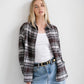 Brunette The Label Oversized Plaid Button Up