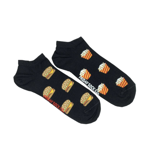 Friday Sock Co. Men's Burger & Fries Ankle Socks