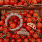 BROWN GINGHAM TOMATO CHARM CLAW: MIDI