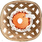 Mini Rustic Fabric Pie - Pumpkin Dot
