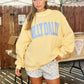 Yellow Dilly Dally Mockneck Sweatshirt