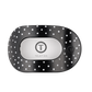 Flat Round | Black Polka Dot Party | Large Hair Clip