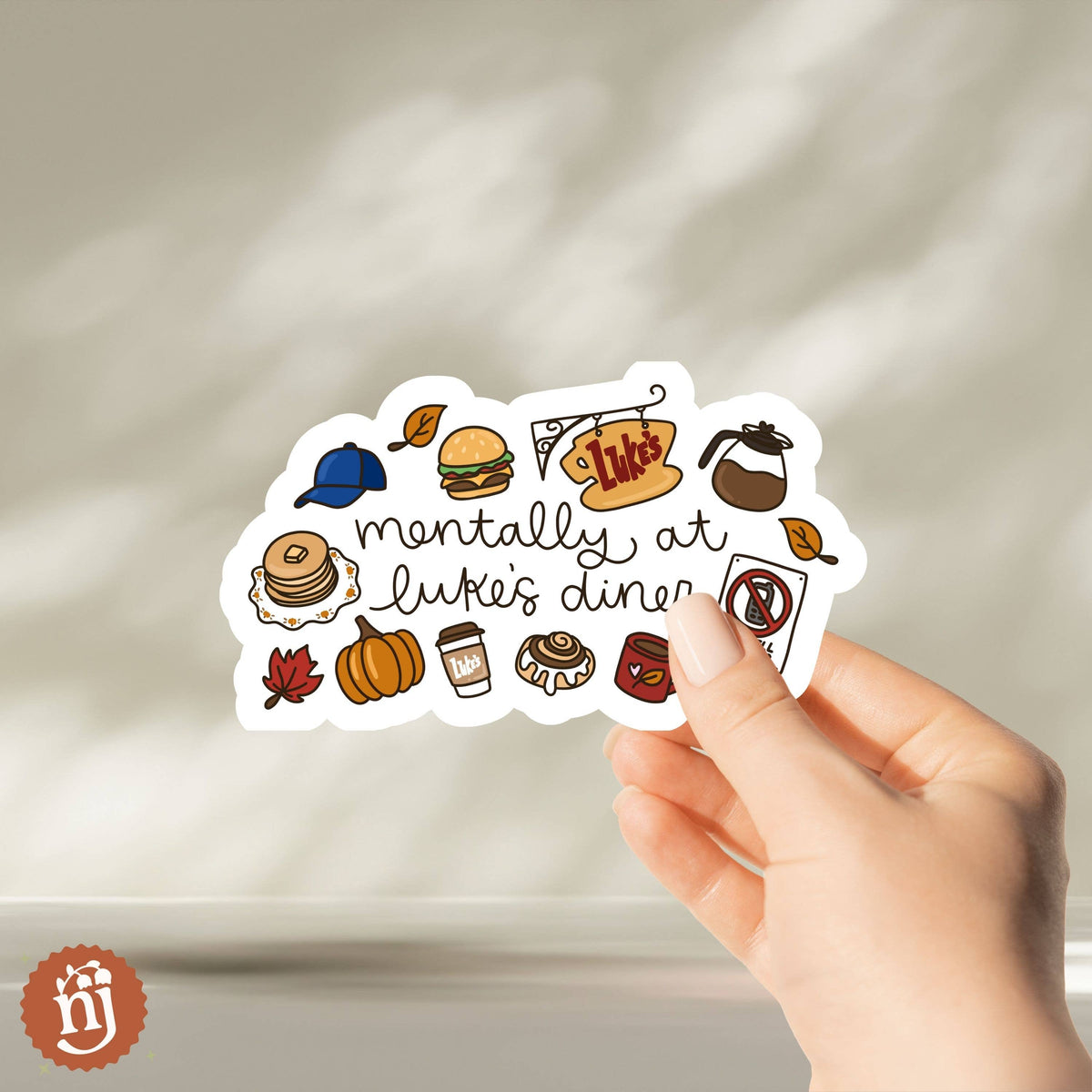Mentally At Luke's Diner Sticker | Gilmore Girls Inspired