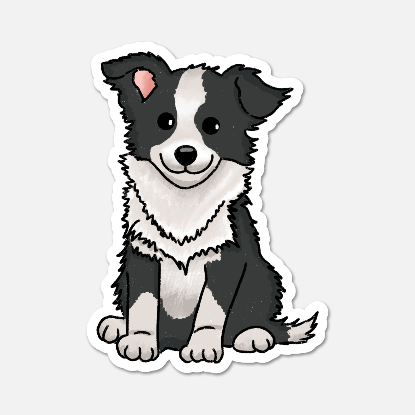 Dash, The Border Collie - Dog Sticker