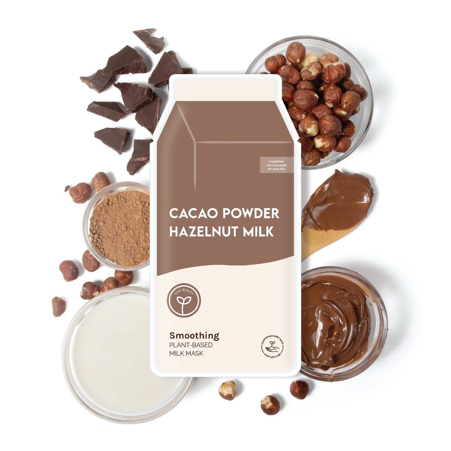 ESW Beauty Cacao Powder Smoothing Milk Mask