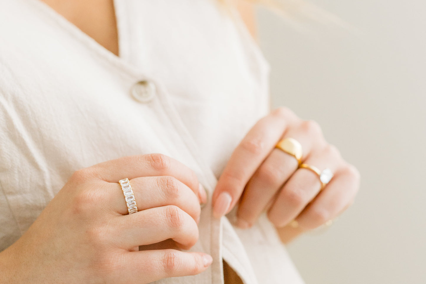 Lavender and Grace Carter Eternity Band Ring