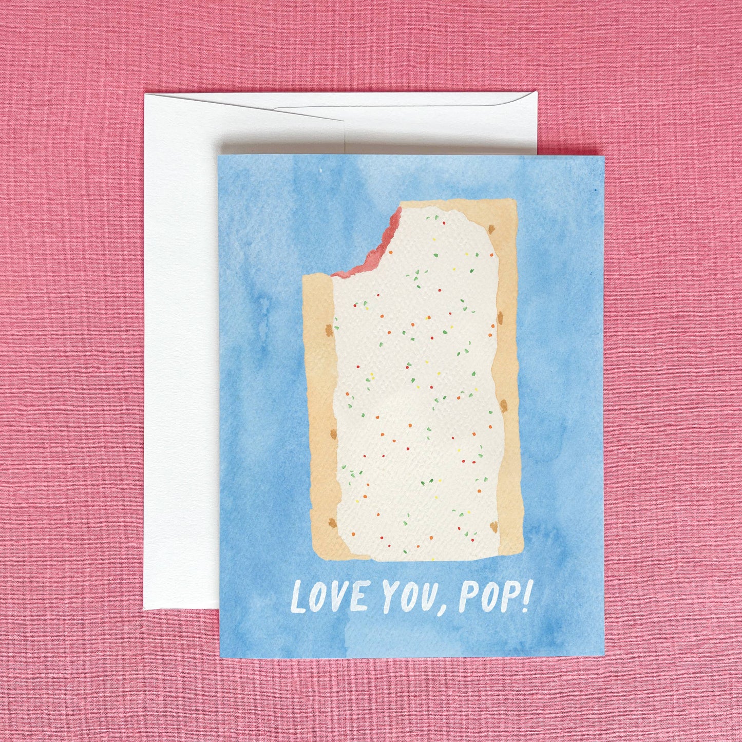 Love You Pop Greeting Card | Toaster Pastry Fathers Day Card