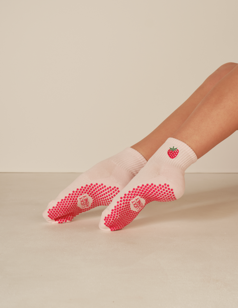 The Harlow Grip Sock: Cherries