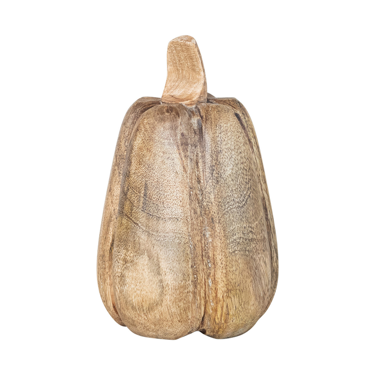Carved Mango Wood Stained Pumpkin