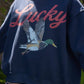 Lucky Duck Reversible Mockneck Sweatshirt