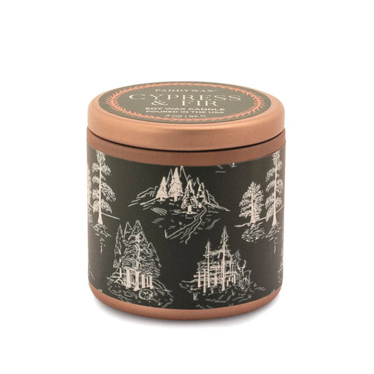 Paddywax Green Copper Tin Cyprus and Fir Candle