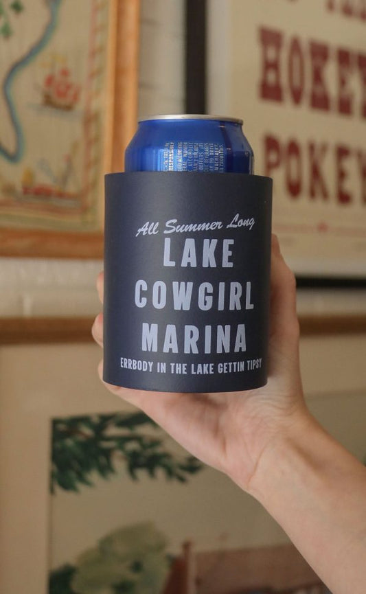 Lake Cowgirl Foam Koozie