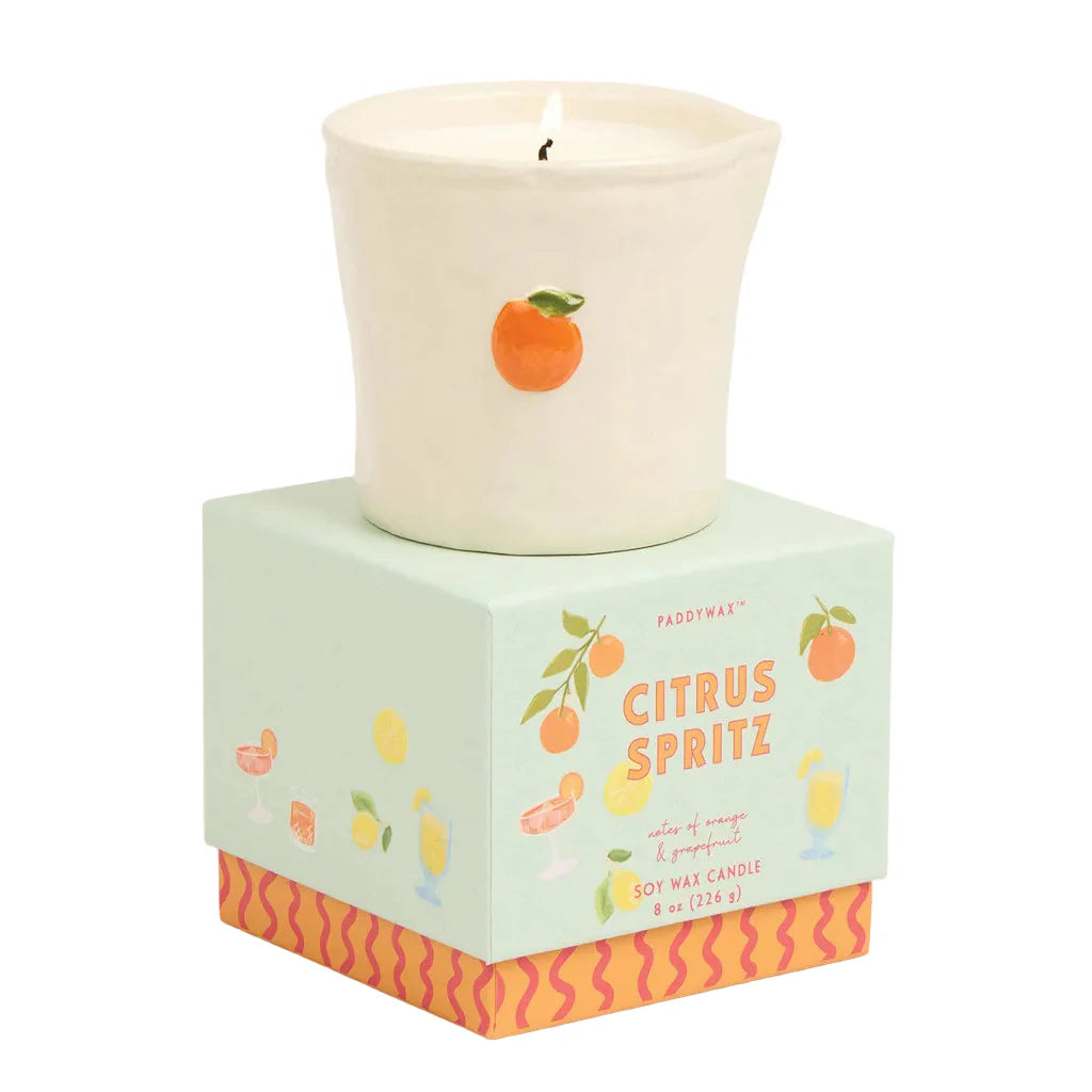 Paddywax Orange 8 Oz Bistro Candle