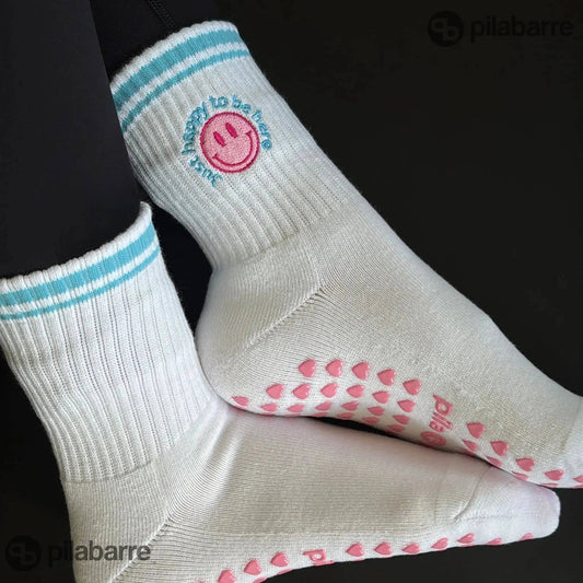 Just Happy To Be Here Grip Socks