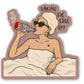 Taking the Edge Off Diet Coke Girl Sticker