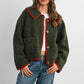 Buttoned Fleece Puffer Jacket