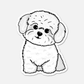 Diggory, The Bichon Frisé - Dog Sticker
