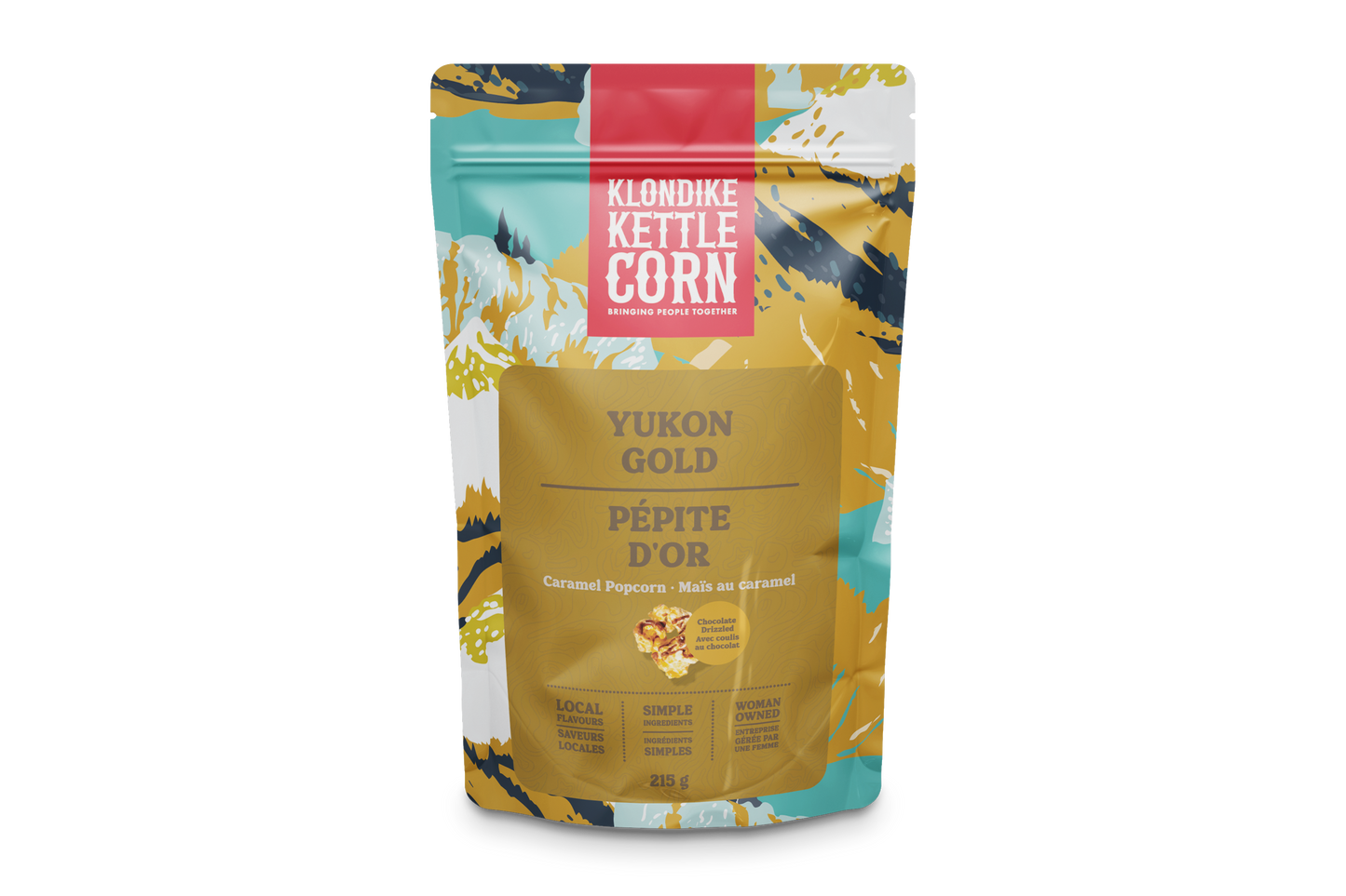 Yukon Gold Chocolate Drizzled Caramel Corn: Regular