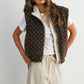 Floral Fleece Sleeveless Vest