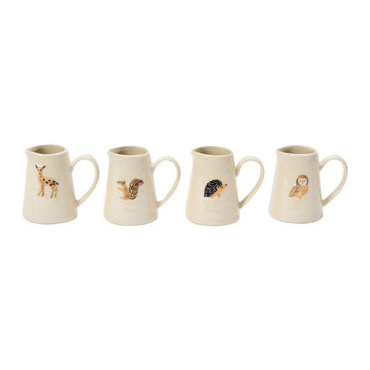 Hand Painted Stoneware Mini Pitcher