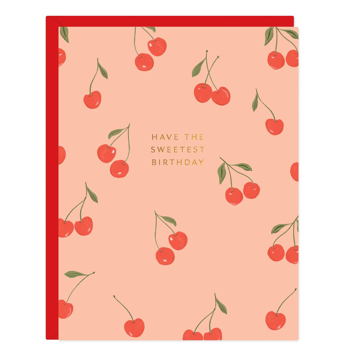 Cherry Birthday Greeting Card