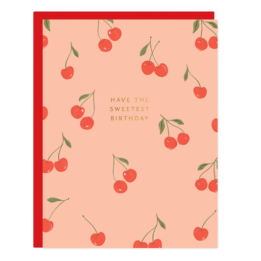 Cherry Birthday Greeting Card