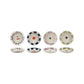 Round Hand Painted Stoneware Dish