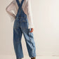 Free People Good Luck Barrel Overalls Ultra Light Beam