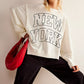 Free People New York Graphic Camden Pullover