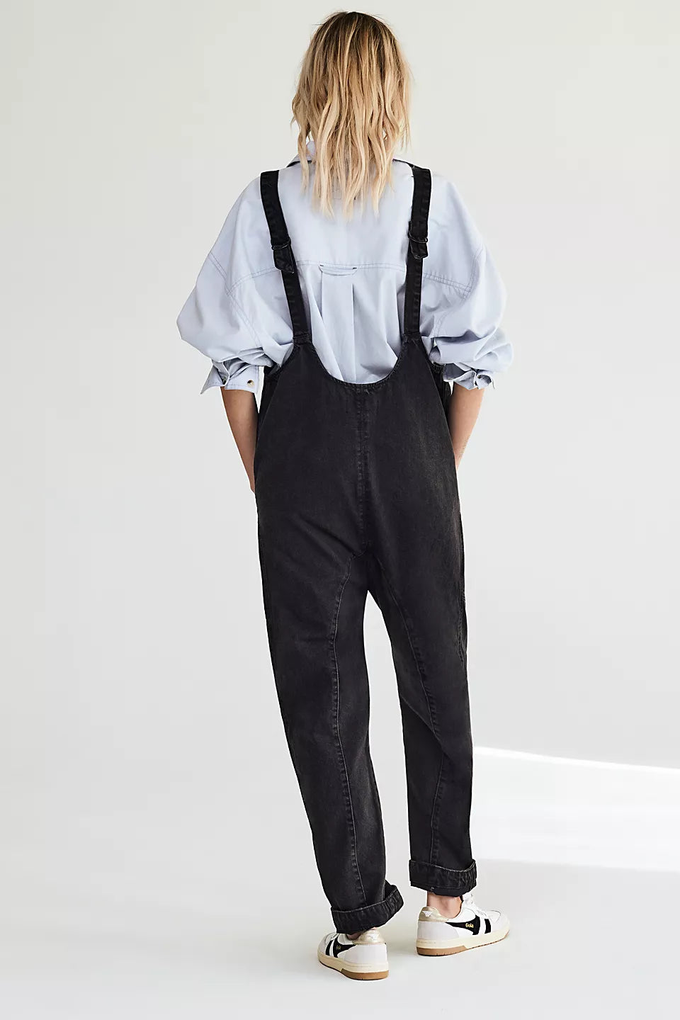 Free People High Roller Jumpsuit Black