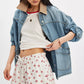 Free People Cambridge Printed Pull-On Short