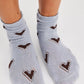 Free People Blue Cupids Bow Socks