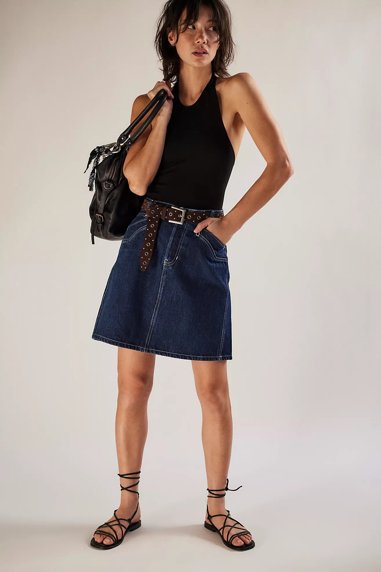 Free People Suzy Denim Midi