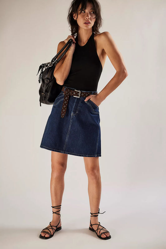 Free People Suzy Denim Midi