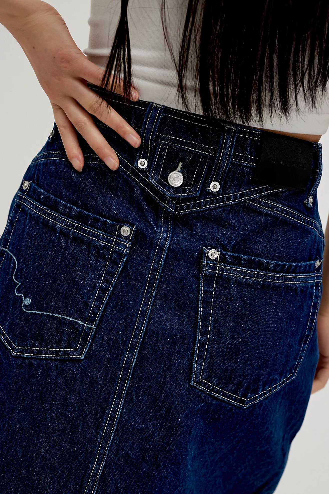 Free People Suzy Denim Midi