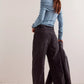 Free People Moxie Low Slung Pull On Barrel Jeans