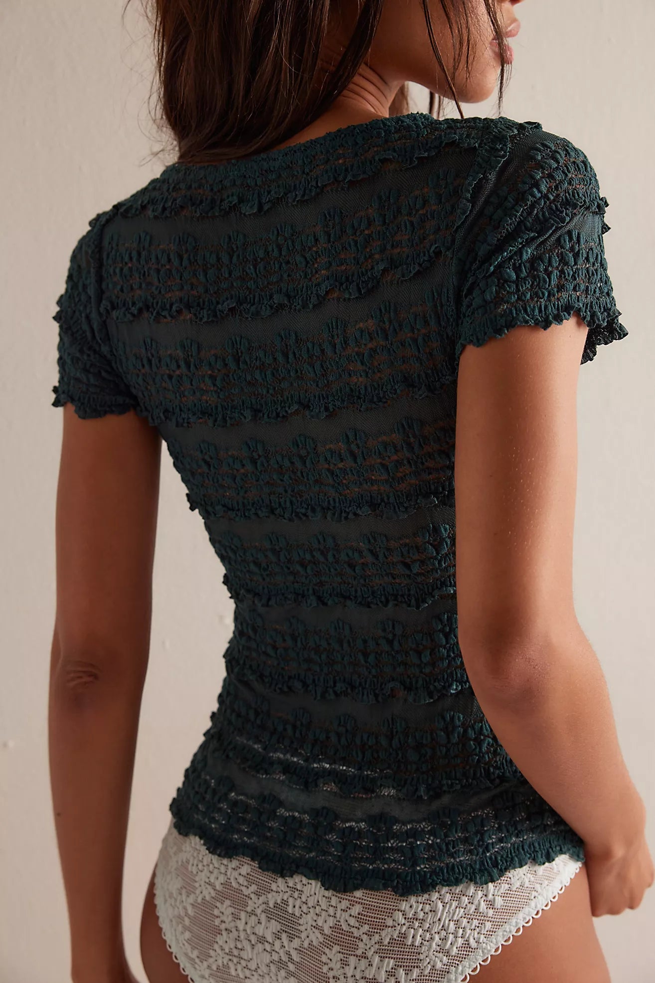 Free People Angelina Lace Tee