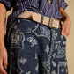 Free People Good Luck Printed Barrel Jeans