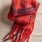 Free People Highland Plaid Skinny Scarf