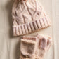 Free People Rainbow Run Hat + Gloves Set