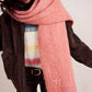 Free People Winter Chll Blanket Scarf Pink