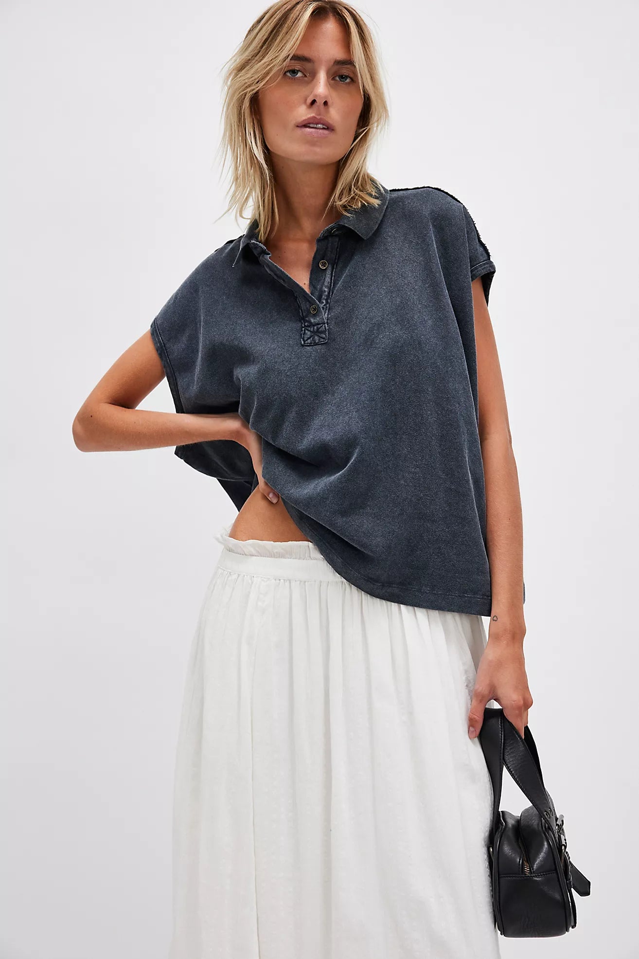 Free People Keep On Polo Top