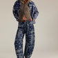 Free People Opal Swing Printed Denim Jacket