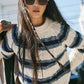 Free People Frankie Striped Cable Knit Sweater