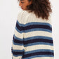 Free People Frankie Striped Cable Knit Sweater