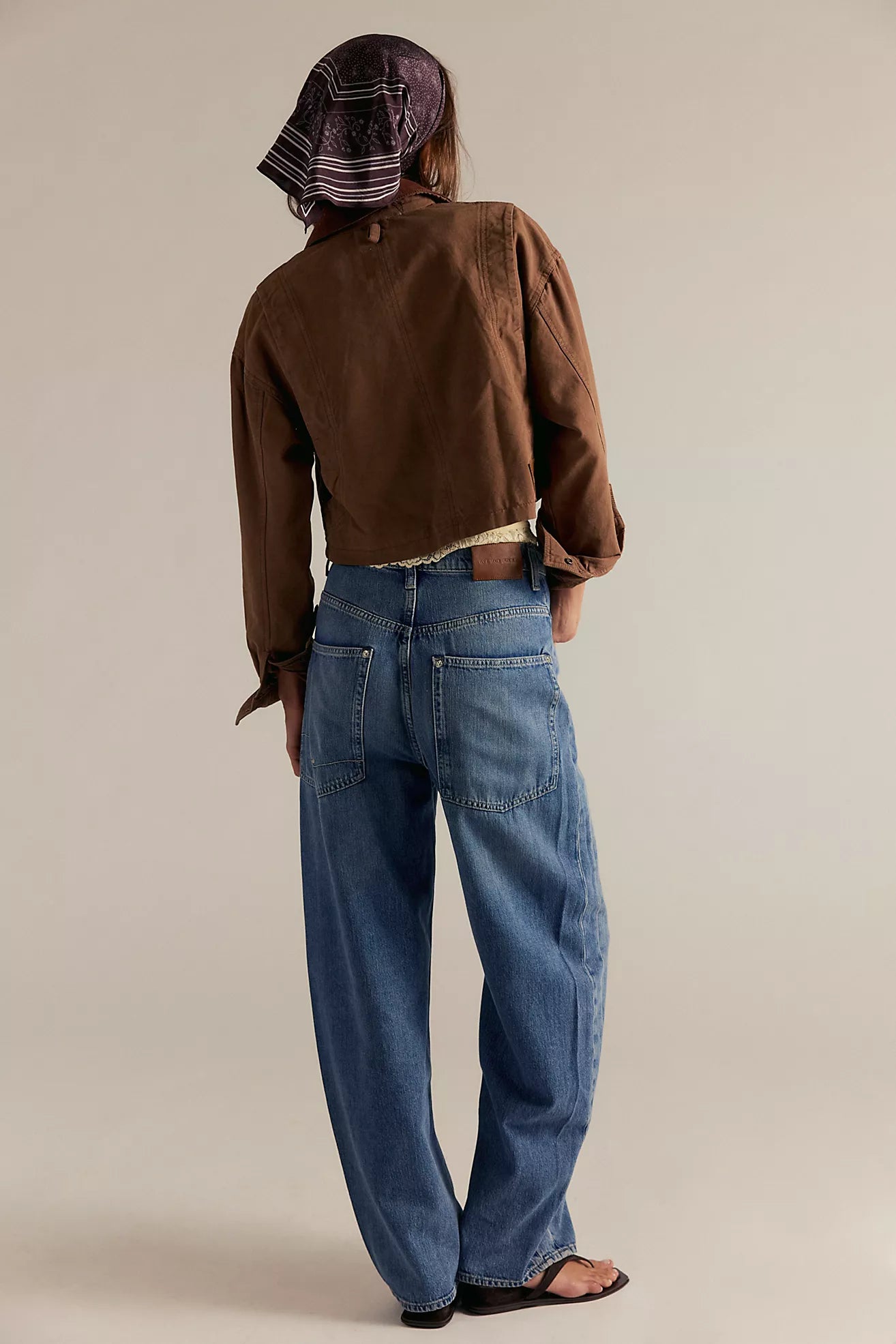 Free People Truro Baggy Puddle Jeans