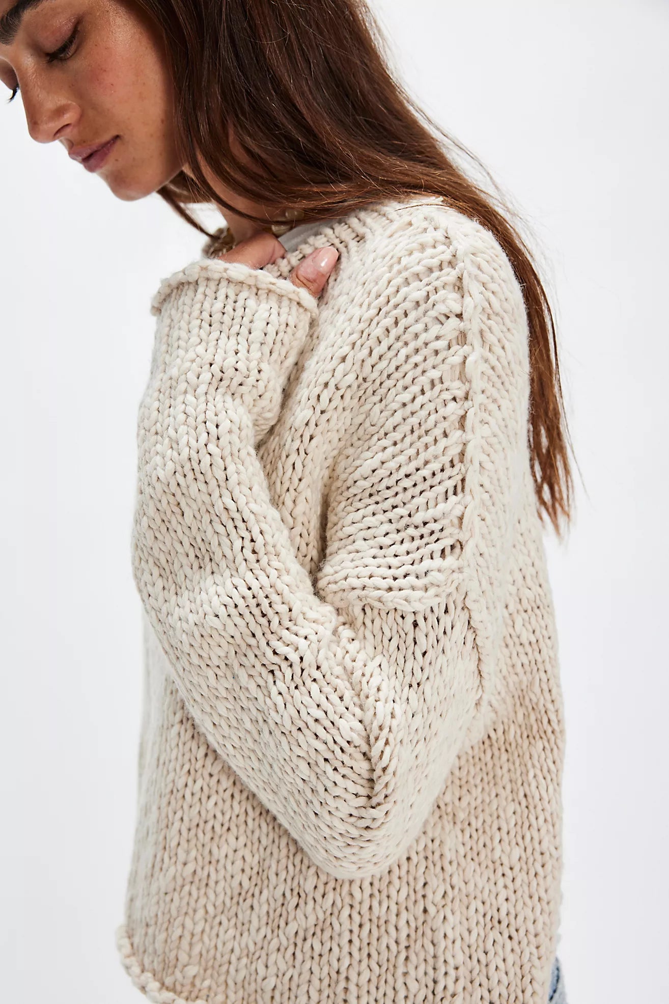 Free People Opal Rollneck Knit Sweater