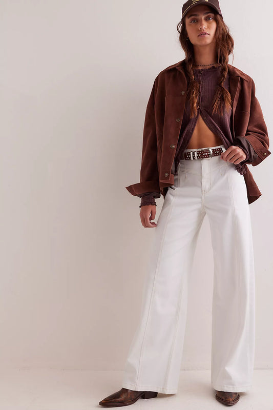Free People Libre Wide Leg Denim Jeans